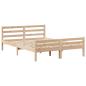 Preview: Massivholzbett mit Regal ohne Matratze 140x190 cm Kiefernholz