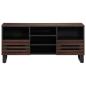 Preview: TV-Schrank Braun 100x34x46 cm Massivholz Mango