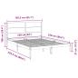 Preview: Massivholzbett Extra Lang ohne Matratze 160x220 cm