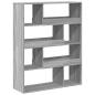 Preview: Bücherregal Grau Sonoma 100x33x125,5 cm Holzwerkstoff