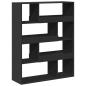 Preview: Raumteiler Schwarz 100x33x125,5 cm Holzwerkstoff