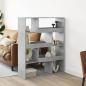 Preview: ARDEBO.de - Raumteiler Betongrau 100x33x125,5 cm Holzwerkstoff