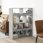 Preview: ARDEBO.de - Raumteiler Betongrau 100x33x125,5 cm Holzwerkstoff