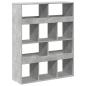 Preview: Raumteiler Betongrau 100x33x125,5 cm Holzwerkstoff