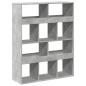 Preview: Raumteiler Betongrau 100x33x125,5 cm Holzwerkstoff