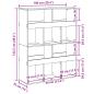 Preview: Raumteiler Betongrau 100x33x125,5 cm Holzwerkstoff