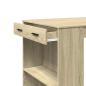 Preview: Bartisch Sonoma-Eiche 102x70x103,5 cm Holzwerkstoff