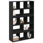 Preview: Raumteiler Schwarz 100x33x156,5 cm Holzwerkstoff