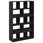 Preview: Raumteiler Schwarz 100x33x156,5 cm Holzwerkstoff