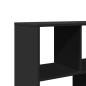 Preview: Raumteiler Schwarz 100x33x156,5 cm Holzwerkstoff