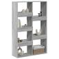Preview: Raumteiler Grau Sonoma 100x33x155,5 cm Holzwerkstoff