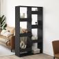Preview: ARDEBO.de - Raumteiler Schwarz 100x33x175 cm Holzwerkstoff