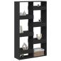Preview: Raumteiler Schwarz 100x33x175 cm Holzwerkstoff