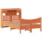 Preview: Massivholzbett ohne Matratze Wachsbraun 135x190 cm Kiefernholz