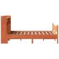 Preview: Massivholzbett ohne Matratze Wachsbraun 135x190 cm Kiefernholz