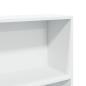 Preview: Bücherregal Weiß 80x30x189 cm Holzwerkstoff
