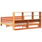 Preview: Massivholzbett ohne Matratze Wachsbraun 180x200 Kiefernholz