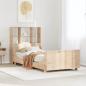 Preview: ARDEBO.de - Massivholzbett mit Regal ohne Matratze 100x200 cm