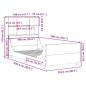 Preview: Massivholzbett mit Regal ohne Matratze 100x200 cm