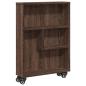 Preview: Aufbewahrungswagen Schmal Eichen-Optik 48x13x68cm Holzwerkstoff