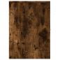 Preview: Badschrank Schmal mit Rollen Räuchereiche Holzwerkstoff