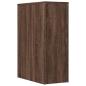 Preview: Badschrank Schmal mit Rollen Eichen-Optik Holzwerkstoff