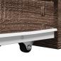 Preview: Badschrank Schmal mit Rollen Eichen-Optik Holzwerkstoff