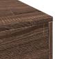 Preview: Badschrank Schmal mit Rollen Eichen-Optik Holzwerkstoff