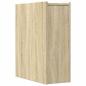 Preview: Badschrank Schmal mit Rollen Sonoma-Eiche Holzwerkstoff