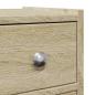 Preview: Badschrank Schmal mit Rollen Sonoma-Eiche Holzwerkstoff