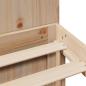 Preview: Massivholzbett mit Regal ohne Matratze 120x190 cm Kiefer