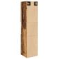 Preview: Bad-Hängeschrank Altholz-Optik 30x30x130 cm Holzwerkstoff
