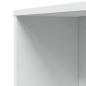 Preview: Badschrank Schmal mit Rollen Weiß Holzwerkstoff