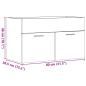 Preview: ARDEBO.de - Waschbeckenunterschrank Sonoma-Eiche 80x38,5x46cm Holzwerkstoff