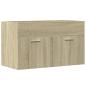 Preview: Waschbeckenunterschrank Sonoma-Eiche 80x38,5x46cm Holzwerkstoff