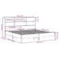 Preview: Massivholzbett mit Regal ohne Matratze Wachsbraun 180x200 cm