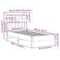 Preview: Massivholzbett mit Regal ohne Matratze 90x200 cm Kiefer