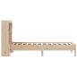 Preview: Massivholzbett mit Regal ohne Matratze 90x190 cm Kiefer
