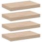 Preview: ARDEBO.de - Schweberegale 4 Stk. 40x23,5x4 cm Holzwerkstoff