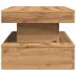 Preview: Couchtisch mit LED-Leuchten Artisan-Eiche 90x50x40 cm