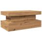 Preview: Couchtisch mit LED-Leuchten Artisan-Eiche 90x50x40 cm