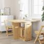 Preview: Butterfly-Esstisch Klappbar Corona Wachsbraun Massivholz Kiefer