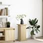 Preview: ARDEBO.de - Postament mit Stauraum Sonoma-Eiche 31x30x60 cm Holzwerkstoff