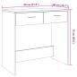 Preview: Schreibtisch Artisan-Eiche 80x40x75 cm Holzwerkstoff