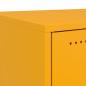 Preview: Nachttische 2 Stk. Senfgelb 36x39x43,5 cm Stahl