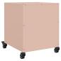 Preview: Nachttische 2 Stk. Rosa 36x39x43,5 cm Stahl
