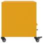 Preview: Nachttische 2 Stk. Senfgelb 36x39x43,5 cm Stahl