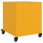 Preview: Nachttische 2 Stk. Senfgelb 36x39x43,5 cm Stahl