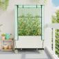 Preview: Hochbeet mit Aufsatz und Rollen Rattan-Optik 80x50x182 cm