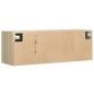 Preview: TV-Wandschrank mit LED-Beleuchtung Sonoma-Eiche 100x31x35 cm